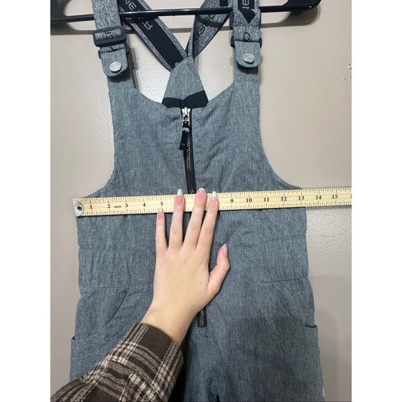 Obermeyer Gray Zip Up Snow Bibs Snow Pants Kids Size 8 - Picture 8 of 14